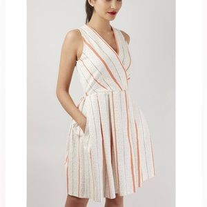 Closet London Closet Skater Dress in Contrast Stripe - Size 6